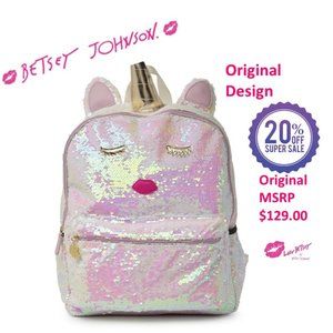 Betsey Johnson Designer Unicorn Bookbag Backpack